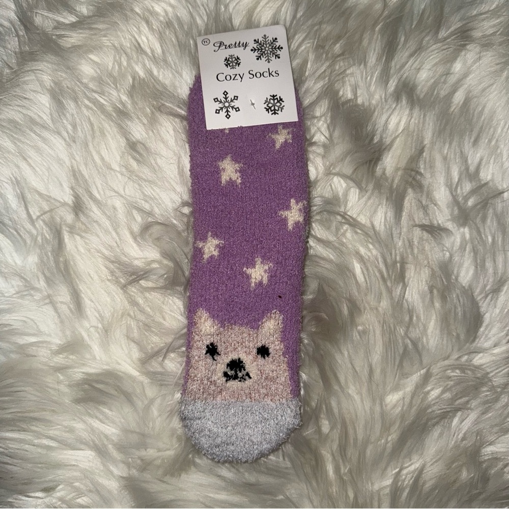 ✨✨5/$10✨✨ Kids Cozy Socks - Purple and Gray New